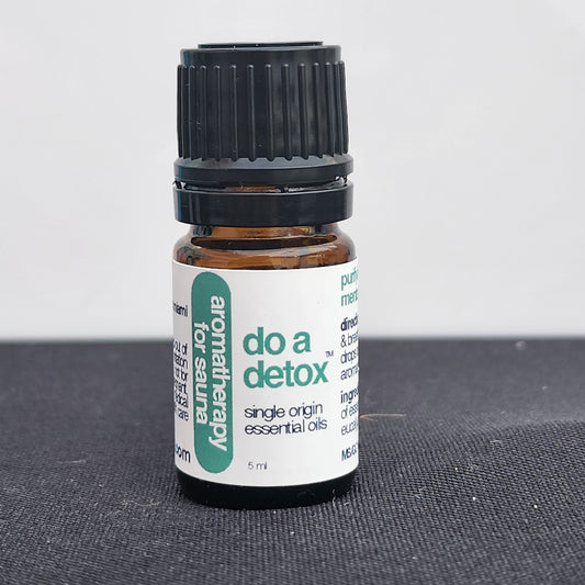 do a detox | sauna essential oil
