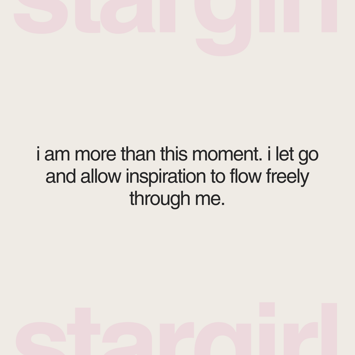 star girl affirmation