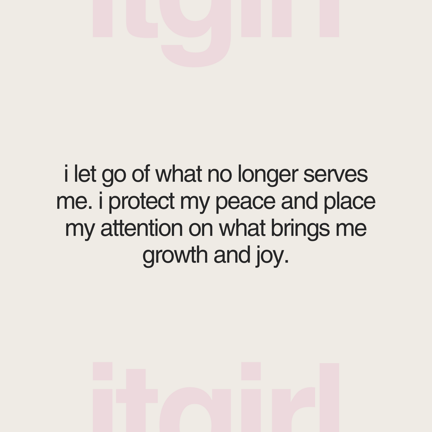 it girl affirmation